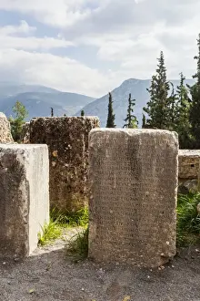 Stone blocks with inscription