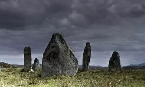 Pinnacle Rock Formation Collection: Stone circle, isle of Lewis