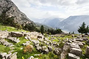Delphi Prints: Stone debris at a site of ruins