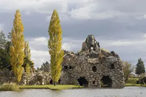 Garden Prints: Stone Island Stein, Woerlitz Park, UNESCO World Heritage Site, Saxony-Anhalt, Germany