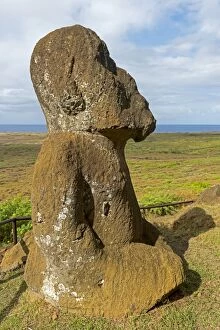 Images Dated 31st May 2012: Stone sculpture, Easter Island, Chile