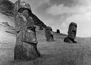 Moai Prints: Stone Statues Of Easter Island