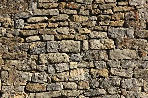 Vezelay Prints: Stone wall