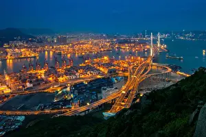 Stonecutters bridge and container terminal