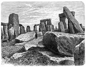 Images Dated 2nd May 2018: Stonehenge engraving 1894