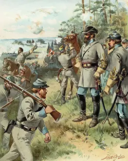 Stonewall Jackson with Troops