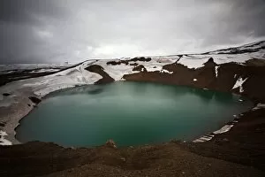 Images Dated 2nd June 2011: Stora-Viti eruption crater, Krafla, Reykjahilid, Myvatn, North Iceland, Iceland, Europe