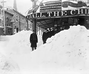 Pile Prints: Store Hidden by Heavy Snowfall