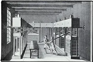 Tobacco Prints: Storehouse Of Tobacco, Copper Engraving