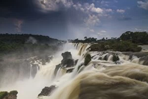 Images Dated 13th November 2015: Storm clouds over the Iguazu Falls