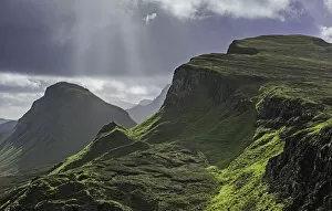 Images Dated 10th October 2011: Storm clouds at the Quiraing Isle of Skye