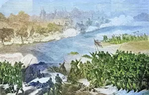 Battles And War Prints: Storming of the village of St. Marie by the 1st Prussian Guards Division