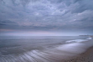 Images Dated 25th November 2016: Stormy beach landscape, Cape May National Seashore, New Jersey, USA