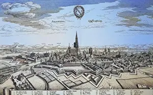 In The Middle Ages Prints: Strasbourg, France, after a chalcography by Matthaeus Merian