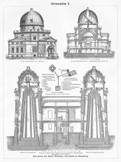 Images Dated 17th April 2017: Strasbourg Observatory engraving 1895