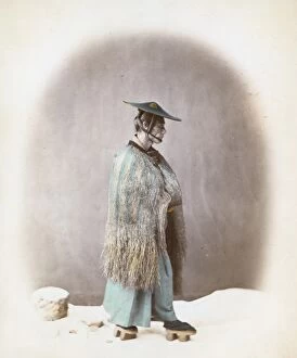 Felice Beato (1832-1909) Gallery: Straw Rain Coat