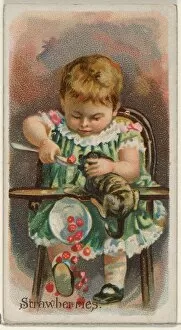 Strawberries Trade Card 1891