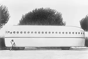Futuristic Prints: Streamlined Motor Home