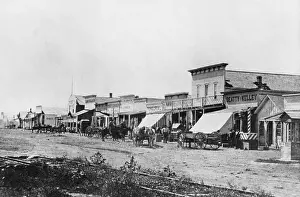 Town Scene Prints: Street of Early Dodge City