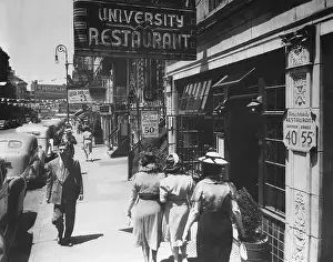 Pedestrian Prints: Street in Greenwich Village