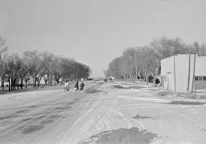 Clutter Family Prints: Street Leading to Clutter Home