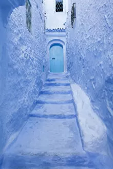 Vacation Gallery: Street in medina of blue town Chefchaouen, Morocco