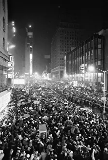 New Years Eve Prints: Street New Year's Eve celebrations