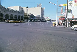 Tijuana Prints: Street Scene with Few Automobiles
