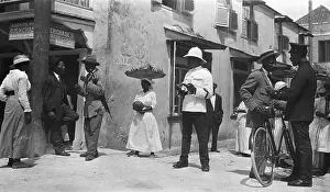 Barbados Prints: Street Scene in Barbados
