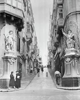 Valletta Prints: Street Scene in Malta