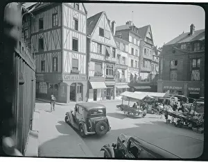 Rouen Prints: Street Scene in Rouen
