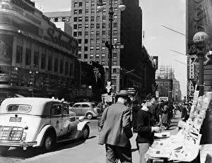Street Scene In Times Square