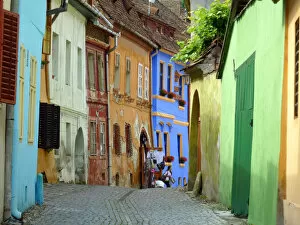 Images Dated 13th June 2011: Street in Sighisoara, Romania