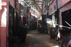 Images Dated 11th October 2015: Street in the souk of blacksmiths in Marrakech