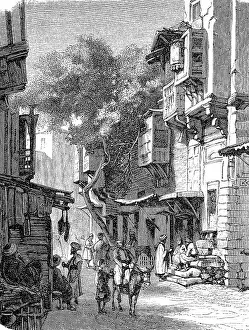 Detail View Prints: Street in Tripoli, Libya, in 1870