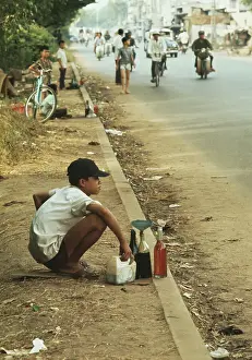 Huty31503 Prints: Street Vendor In Saigon