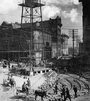 Atlanta Prints: Streetcar Lines under construction