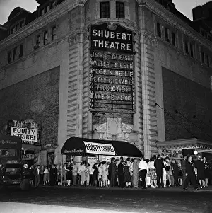 Strike Banners Hanging on Theater Marquees