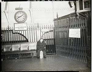 Strike Notice on Long Island Railroad Gate