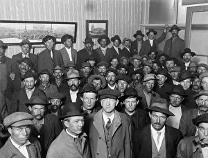 Miner Prints: Strikers in United Miners of America Office