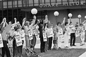 Unemployed People Prints: Striking Air Traffic Controllers Showing Solidarity