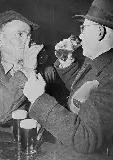 Striking Coal Workers Sharing Beer