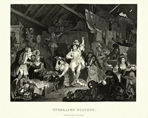 Images Dated 15th January 2018: Strolling Actresses Dressing in a Barn, William Hogarth