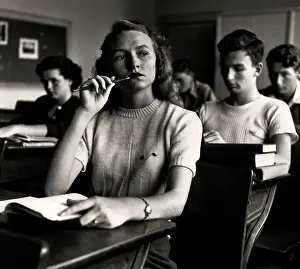 Student-Driver Rebecca Johnson in High School