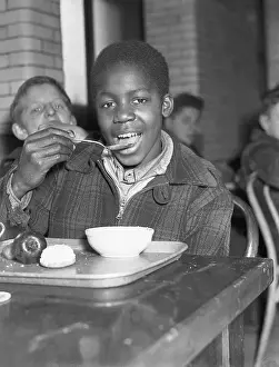 High School Prints: Student Eating Lunch