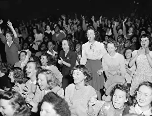 High School Prints: Students Cheer as Frank Sinatra Sings
