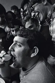 Louis Prints: Students Cheering on Ira Warshaw in Contest