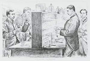 Chemistry Prints: Students During Chemistry and Pharmacy Class