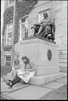 Students Conversing at Harvard University
