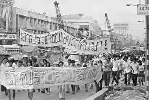 Bangkok Prints: Students Demonstrating